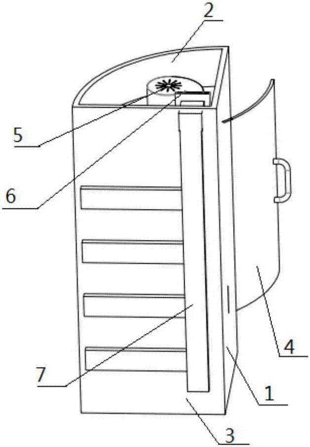 Shower room capable of fast blow-drying water stain on body