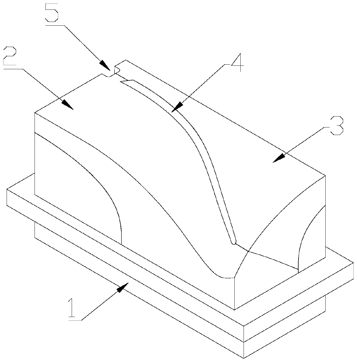 A blade casting mold and its application and blade forming method