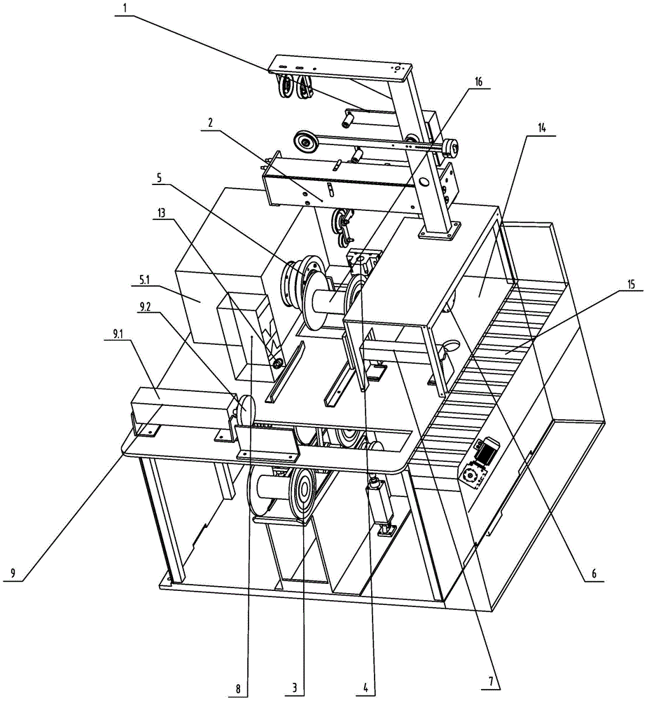 Steel wire rod take-up device