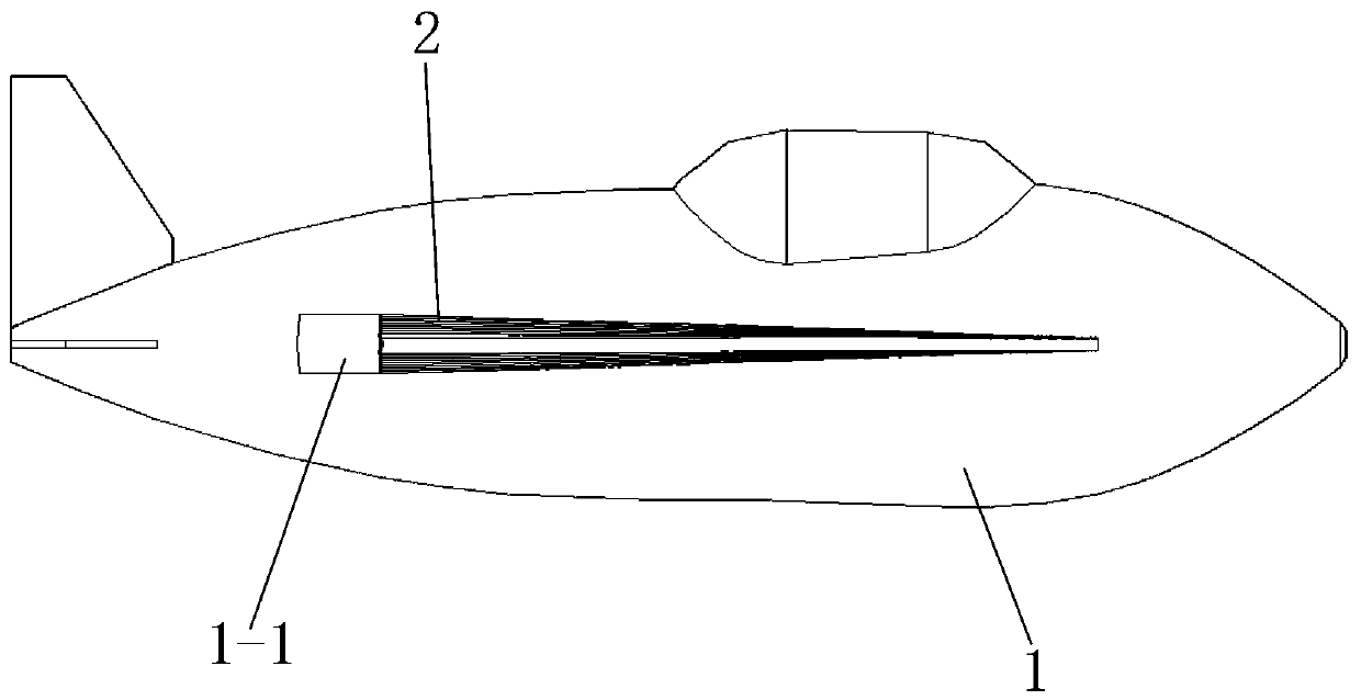 An inflatable hang gliding drone