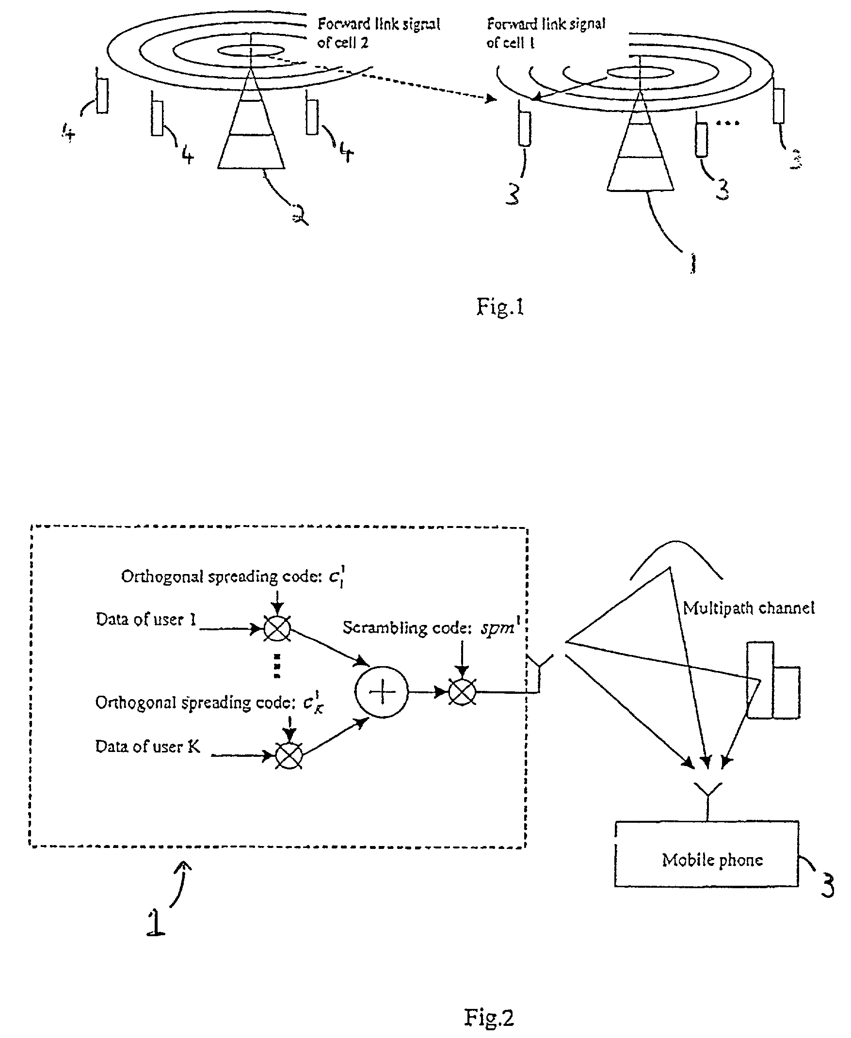 Multiple-user CDMA wireless communication system