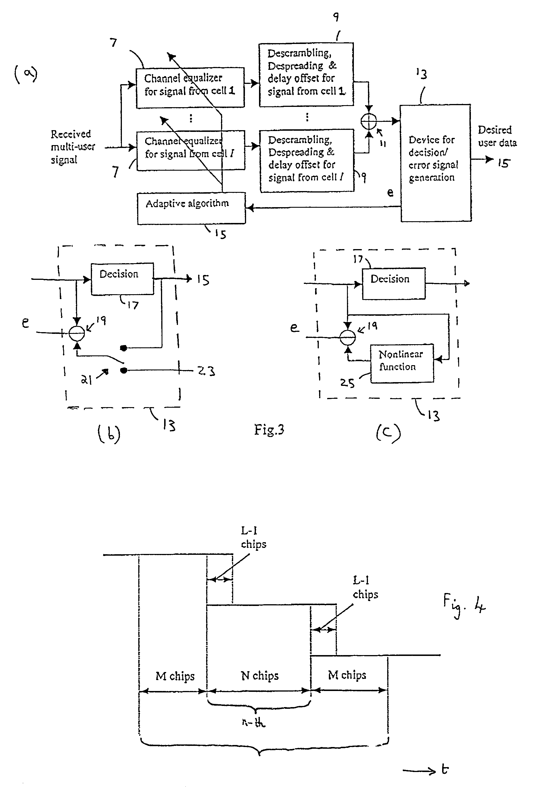 Multiple-user CDMA wireless communication system