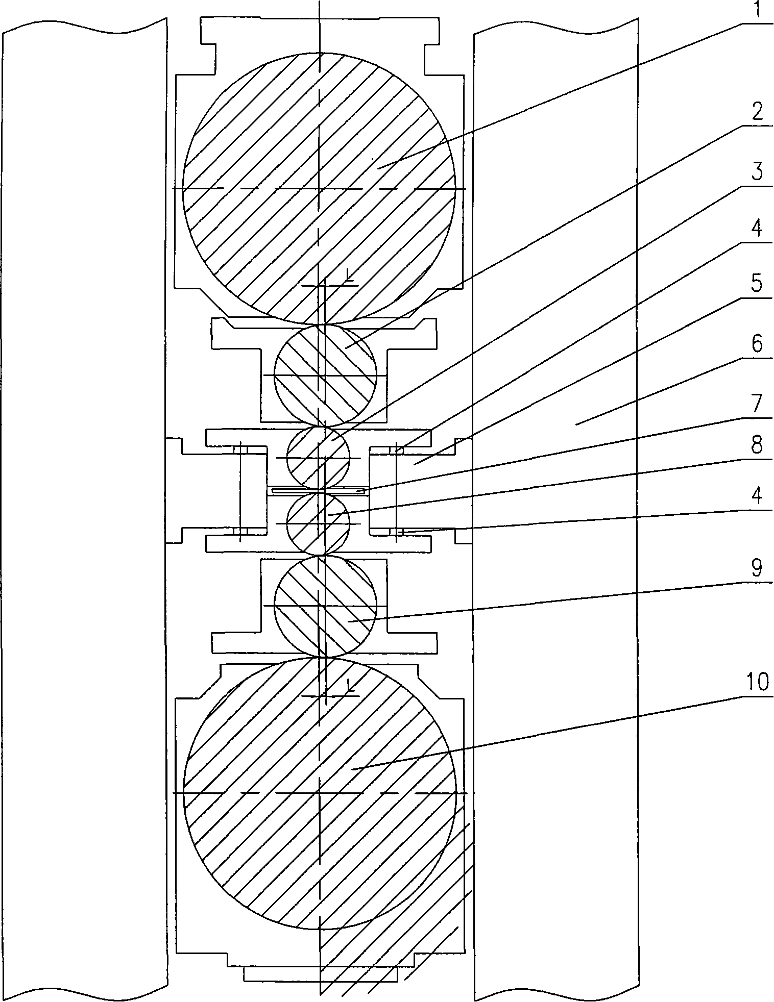 Roller device of cold calender