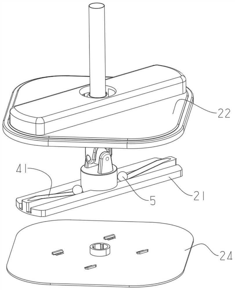 Piston type water spraying mop bucket