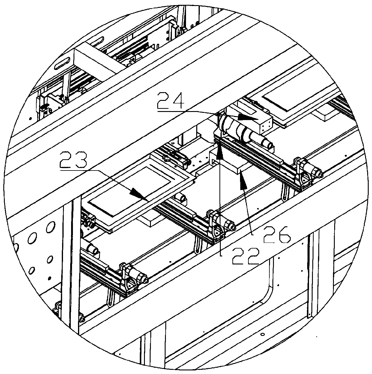 A bottle automatic screen printing machine