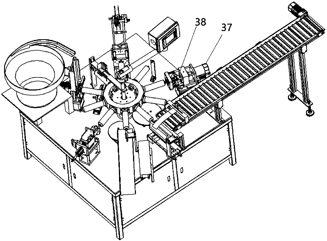 Punching, film pasting and capping machine