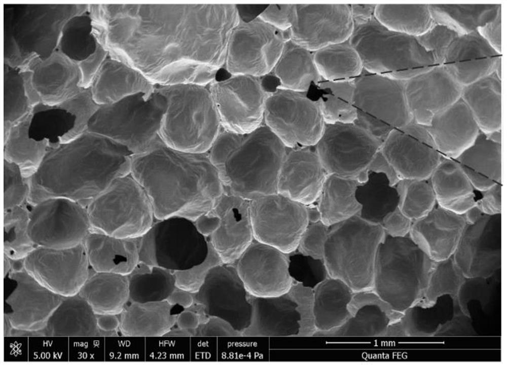 High-strength foamed ceramic and preparation method thereof