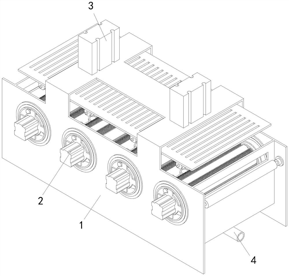 Glass fiber filament preparation aftertreatment system