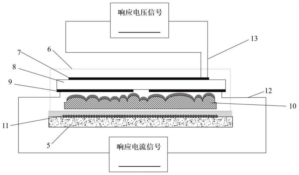 Dual-mode pressure sensing monitoring alarm device for sensing water seepage of tunnel