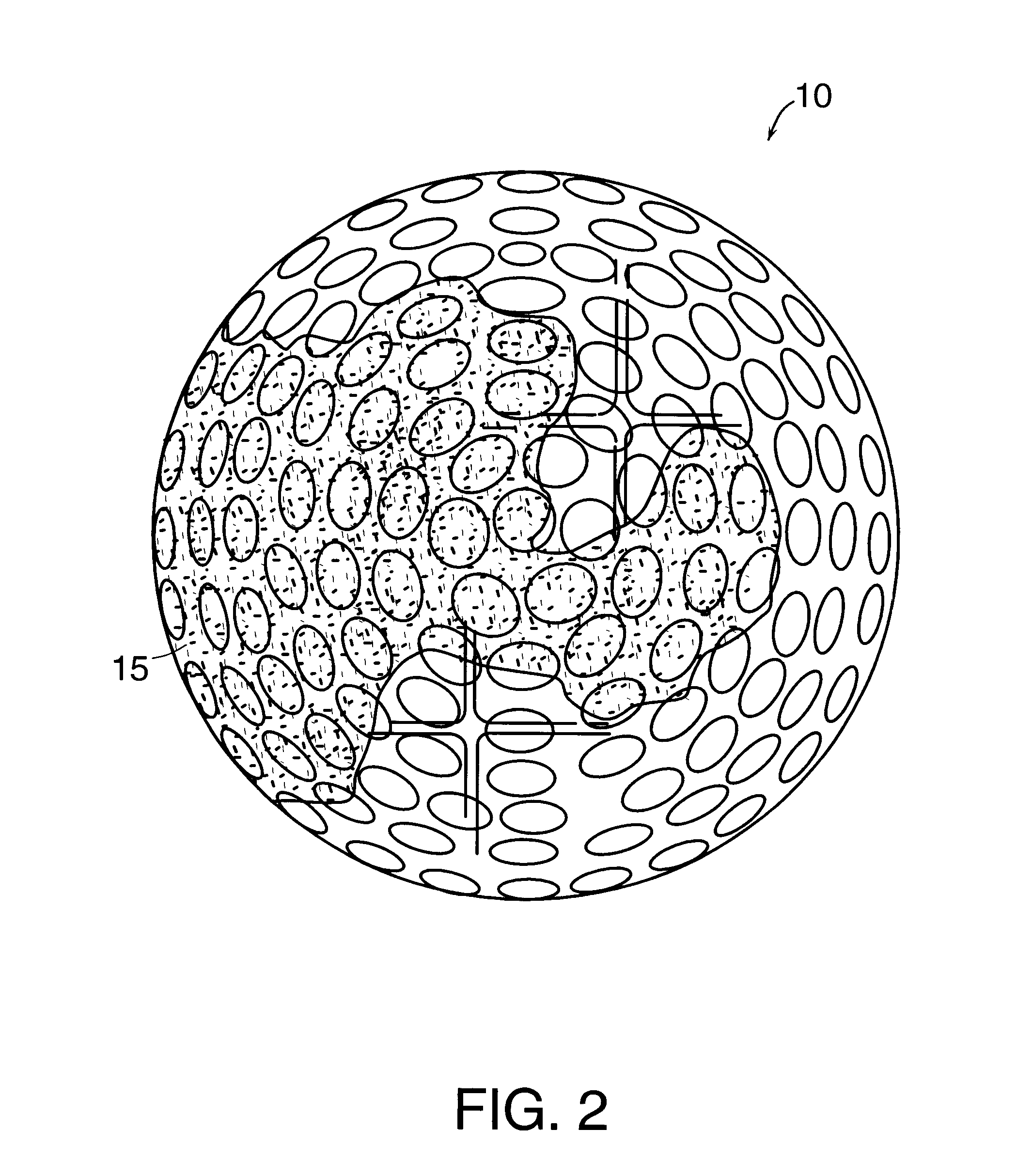 Golf ball with water immersion indicator