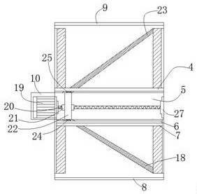 Numerical control lathe push-pull type protective cover structure capable of preventing falling