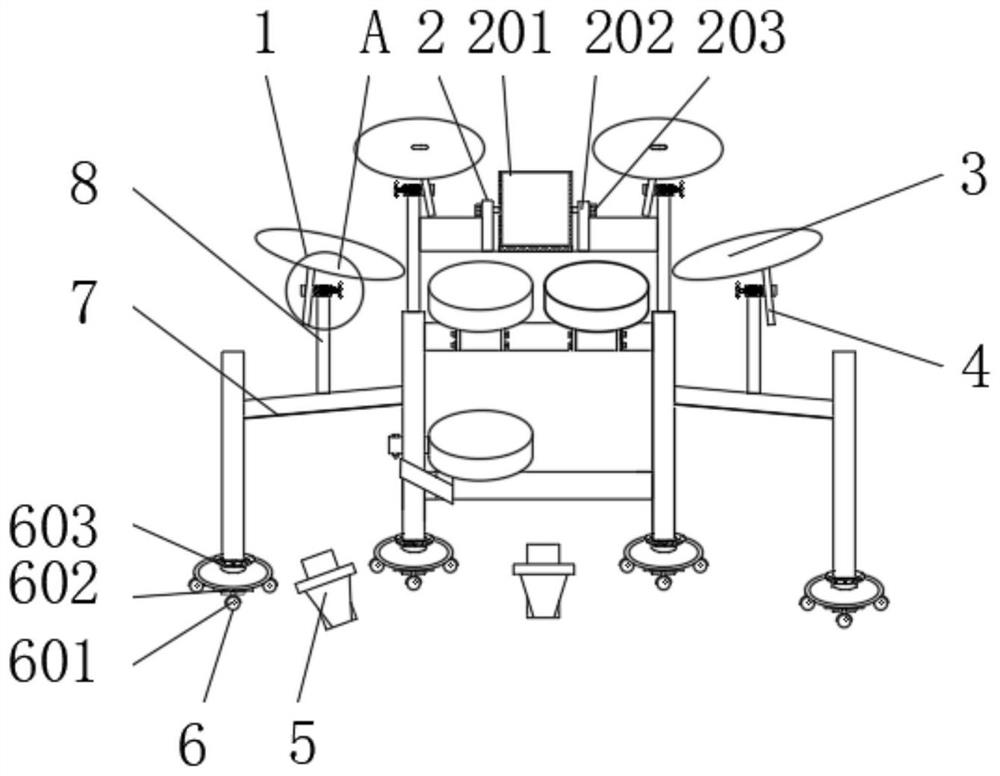 Drum set facilitating teaching memory