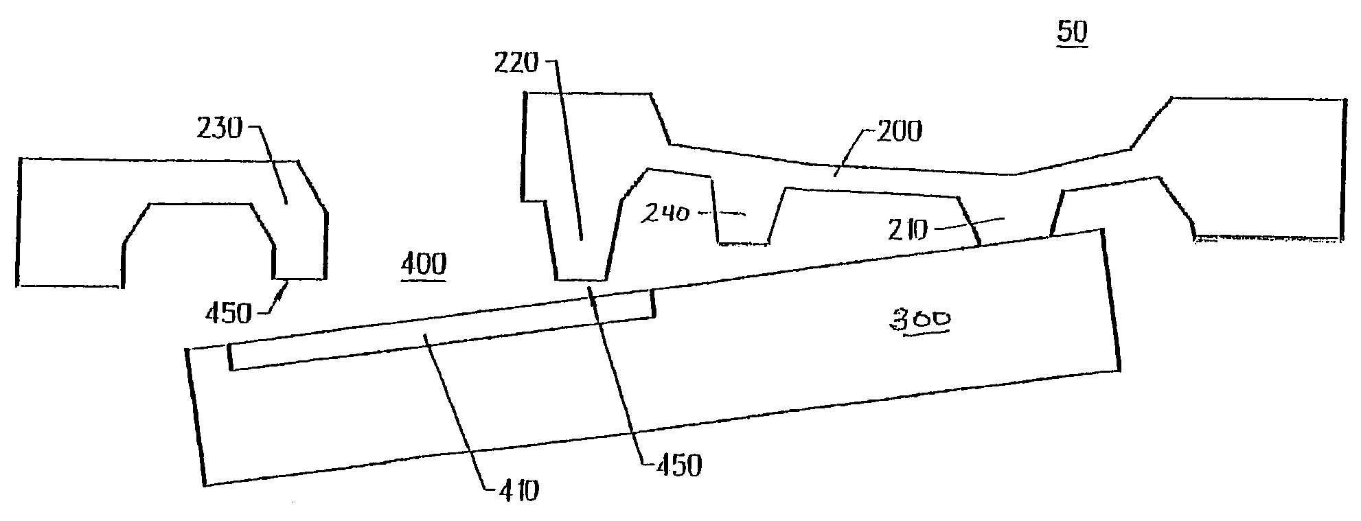 Dual pedestal shut-off valve