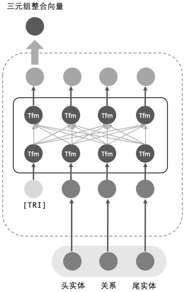 Knowledge graph pre-training method based on structured context information