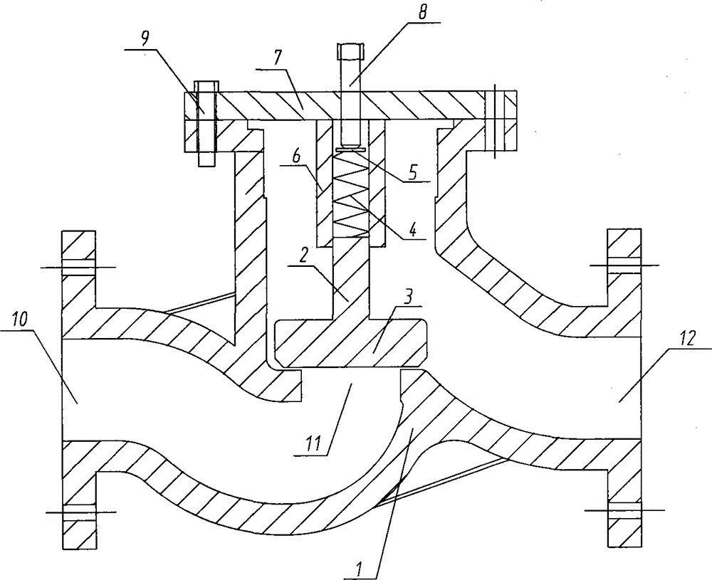 Mine water pump pressure relief device