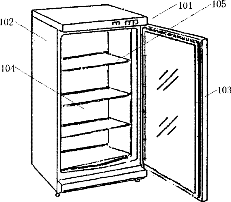 Icebox without temperature tunable clapboard, and having snapchill cabinet and air return port turnable to open /close positiones, and control method