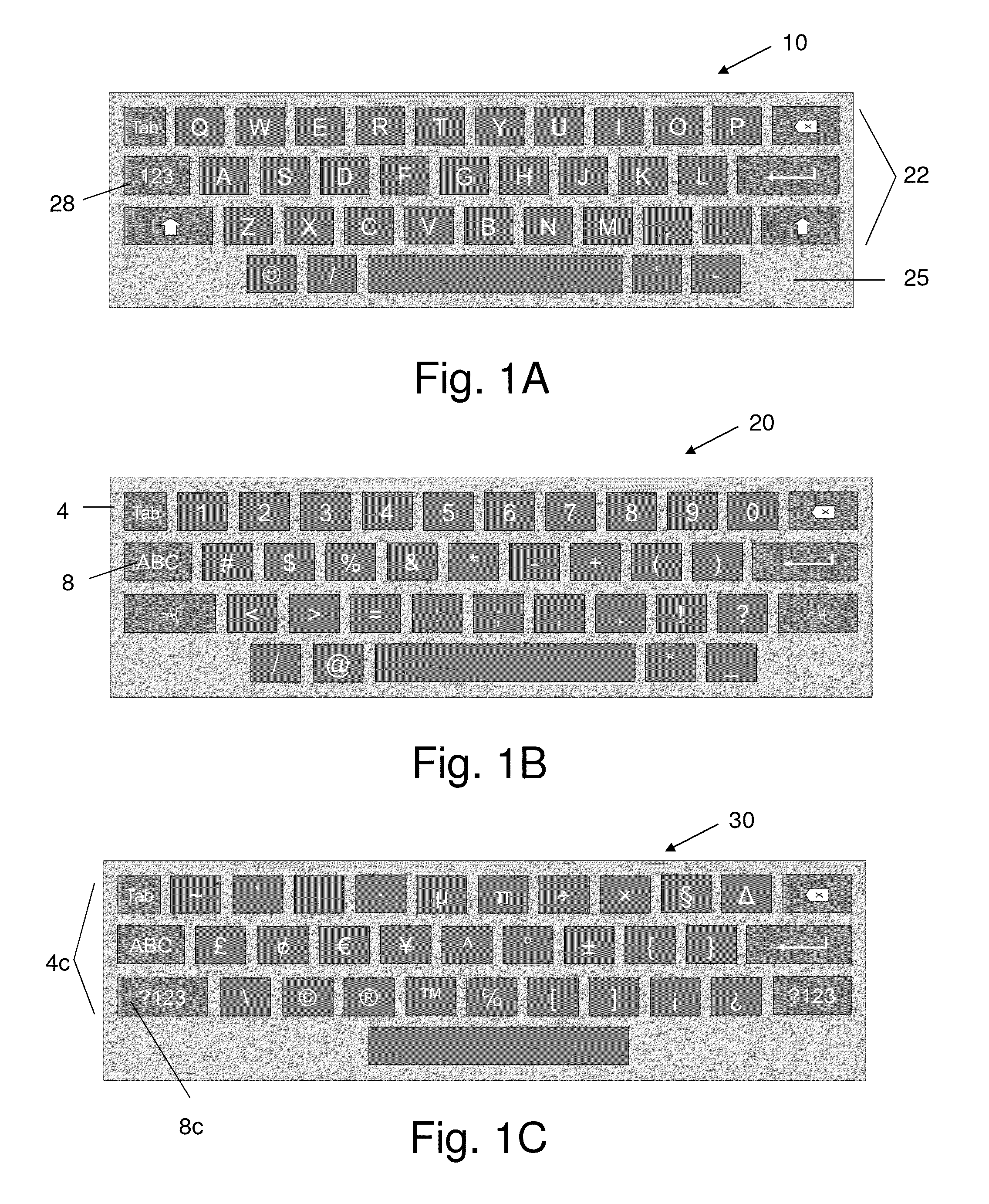 System for generating and controlling a variably displayable mobile device keypad/virtual keyboard