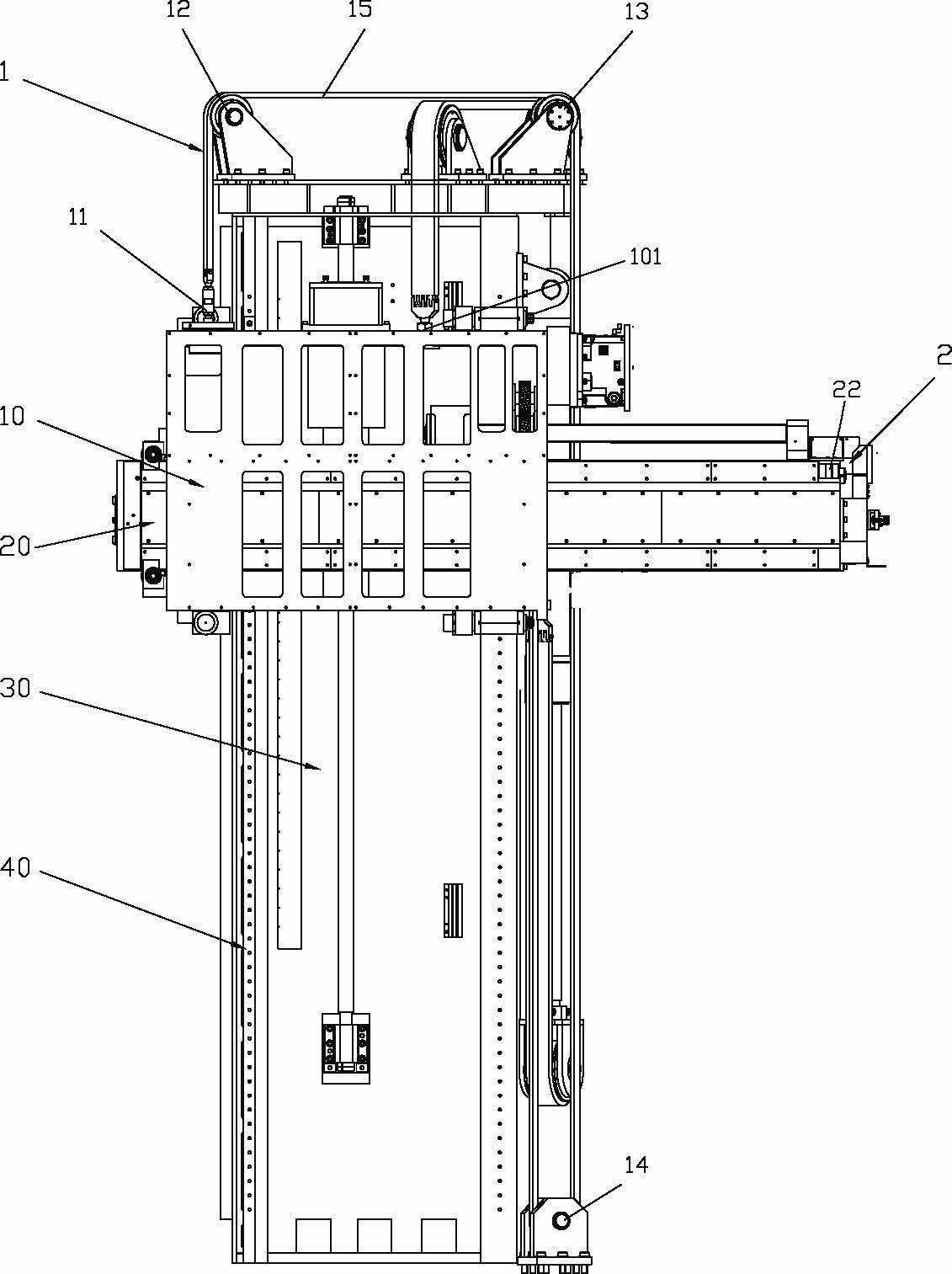 Double compensation method and device for moving tilt of numerical control floor type boring-milling machine ram