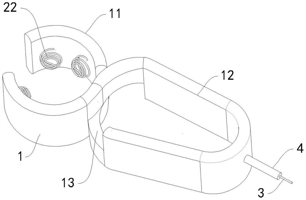 C-shaped electrode