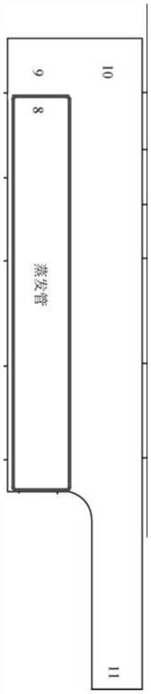 Flow distribution design method and device for micro evaporation tube type combustion chamber