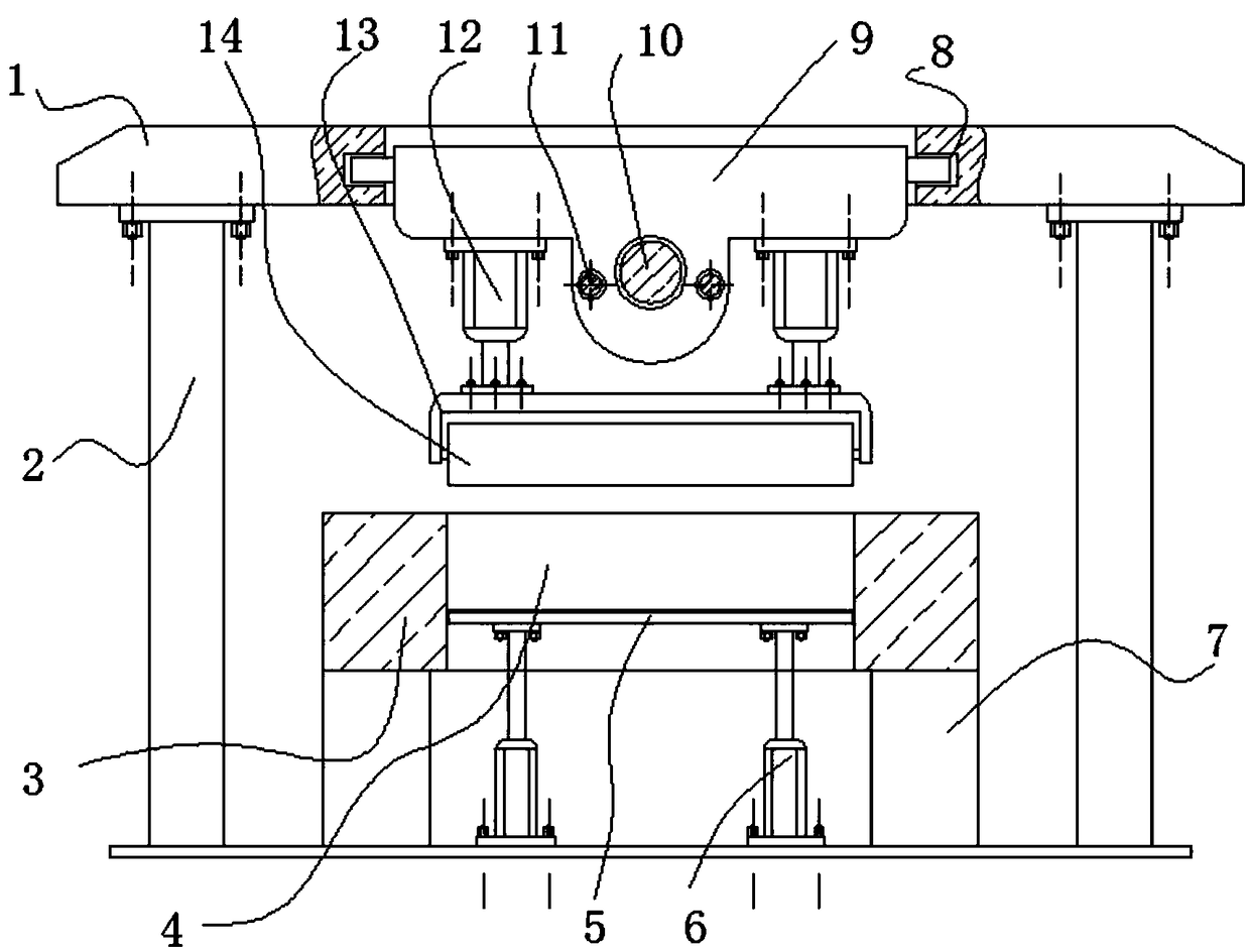 Tablet pressing device for medicine production