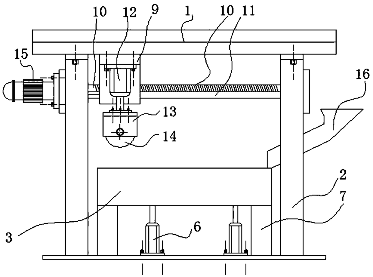 Tablet pressing device for medicine production