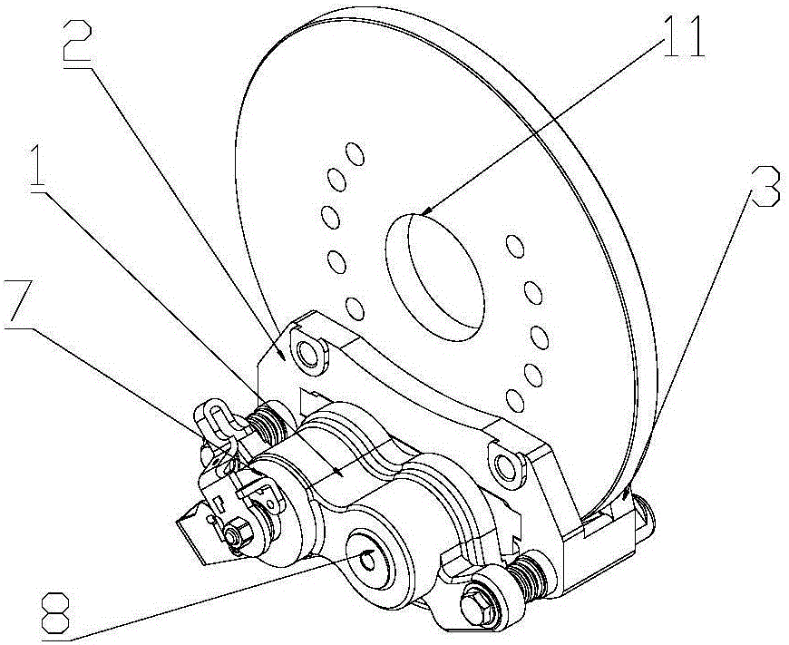 Forklift drive axle with disc brakes