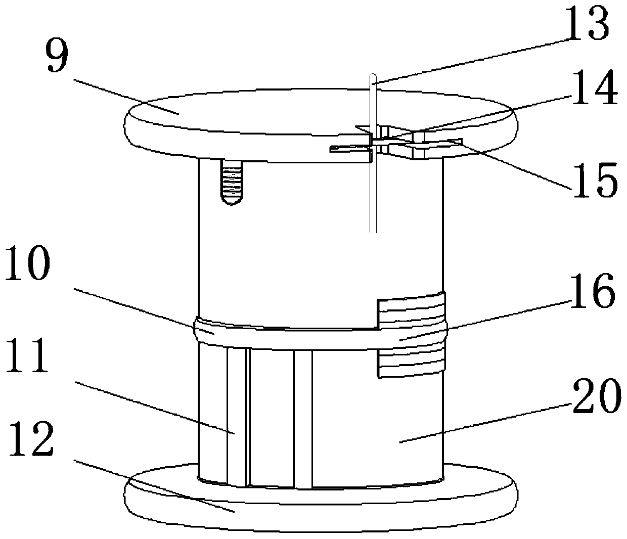 Microelectronic hollow inductor winding shaft