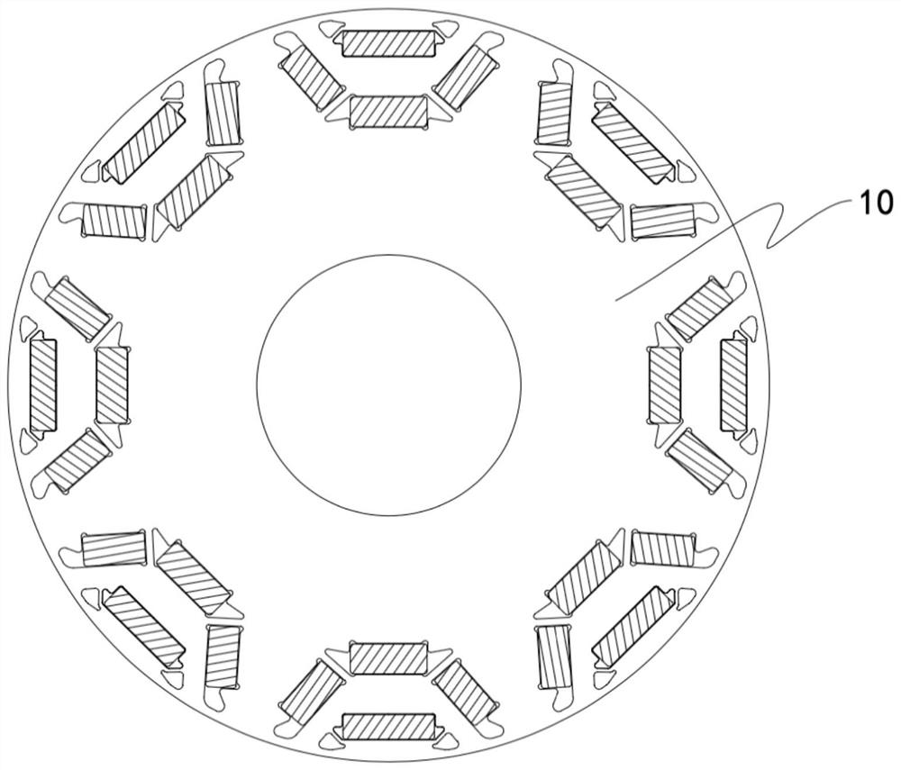 Rotor punching sheet structure of permanent magnet synchronous motor for electric motorcycle and rotor thereof