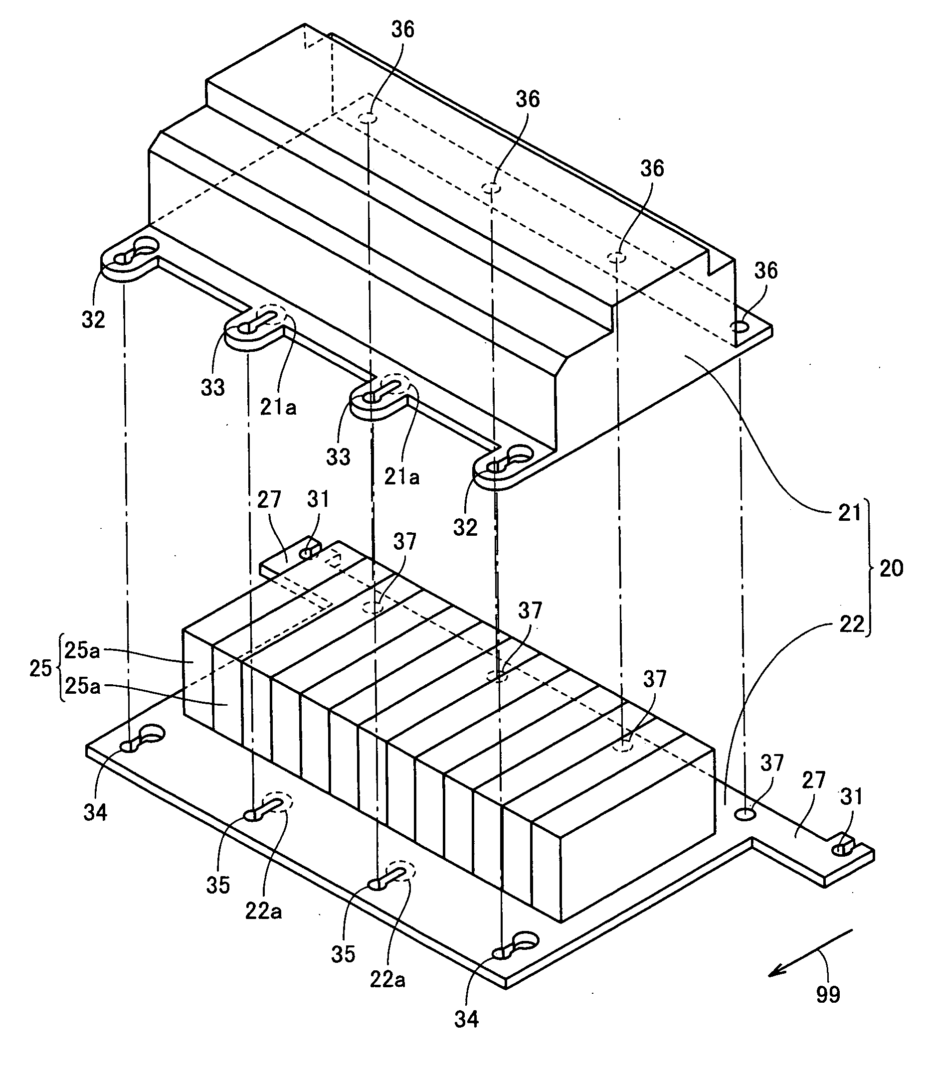 Structure for Mounting Electricity Storage Pack on Vehicle