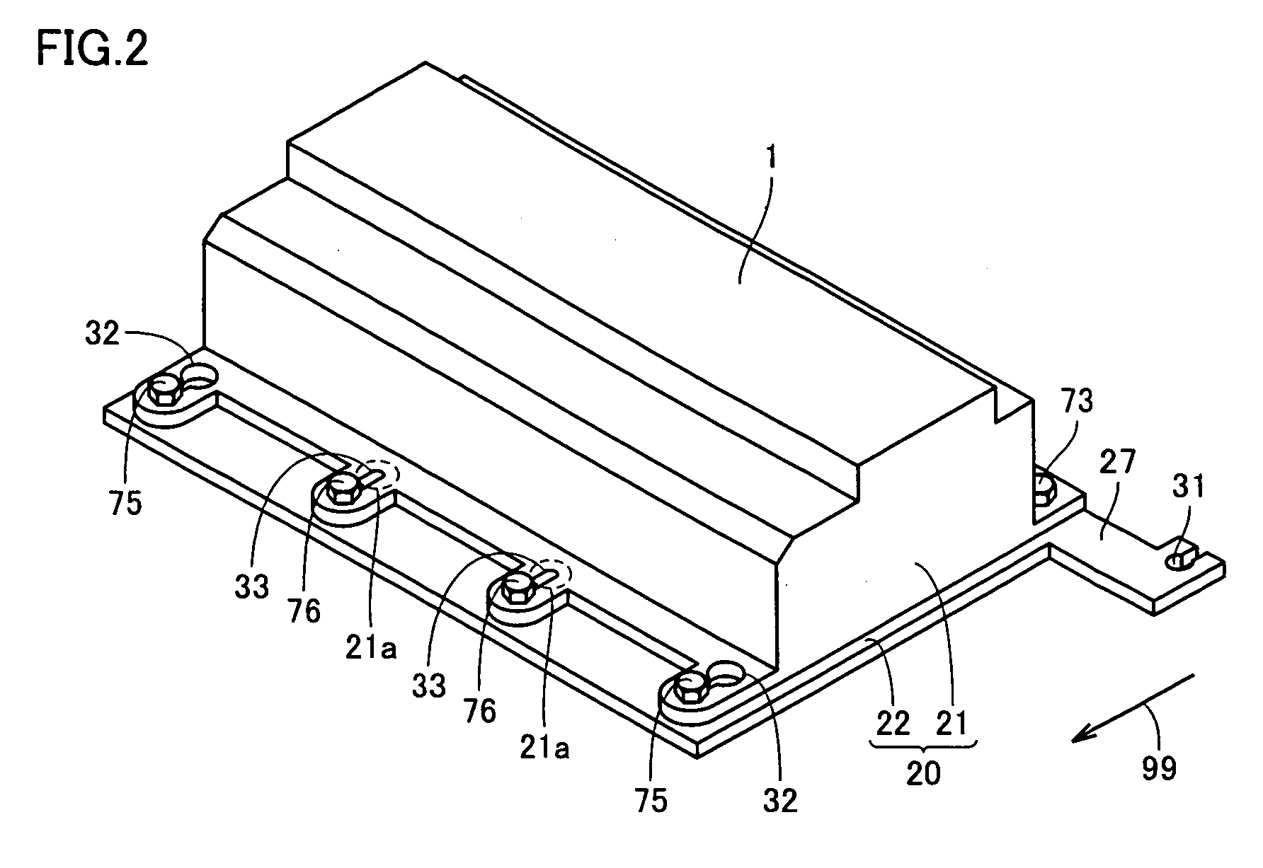 Structure for Mounting Electricity Storage Pack on Vehicle