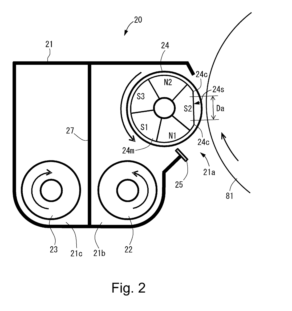 Developing device