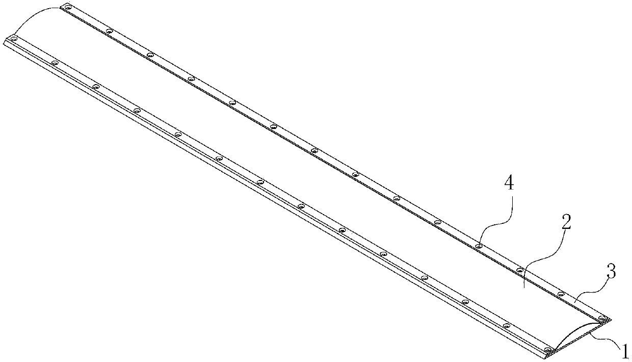 Liquid medium deceleration strip