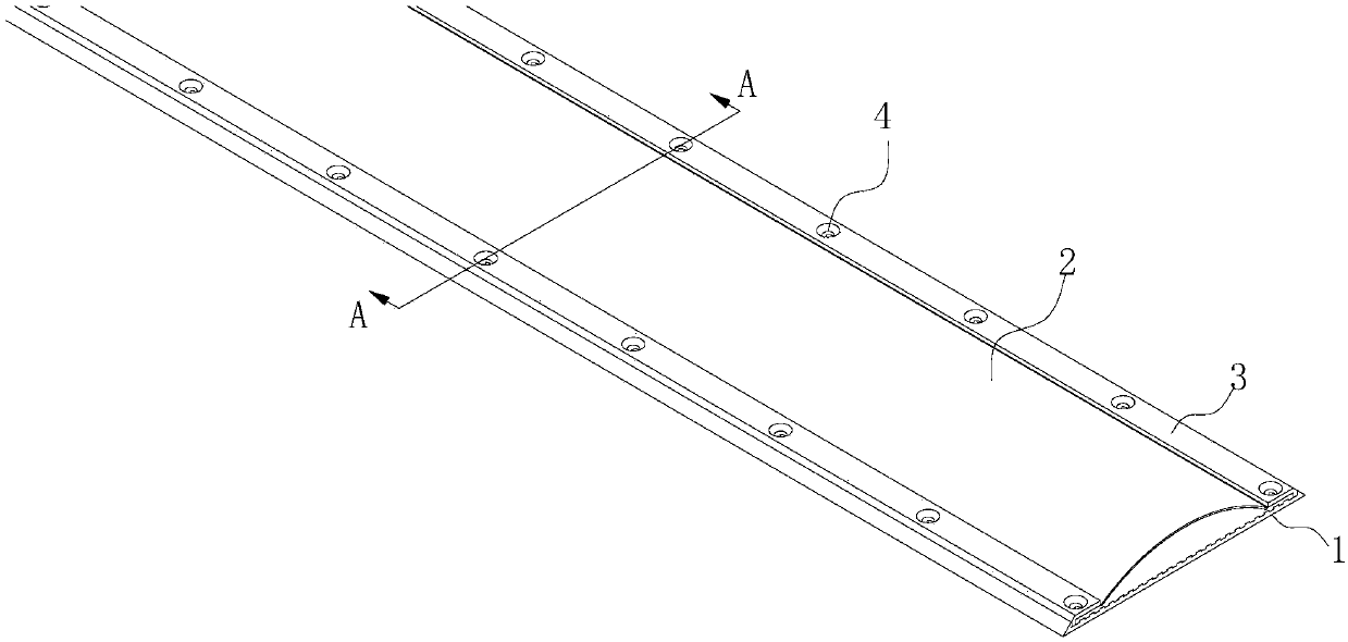 Liquid medium deceleration strip