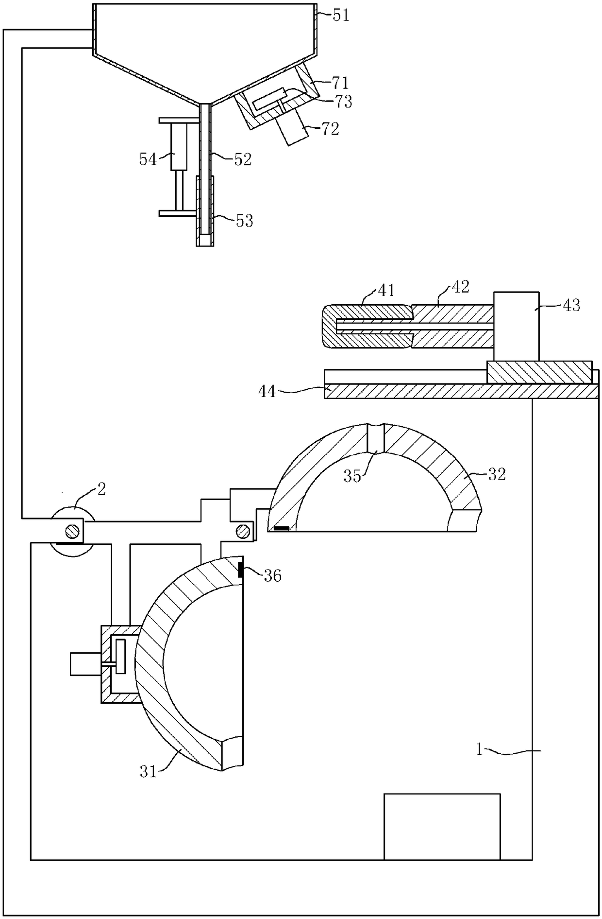 Coke particle preparation device