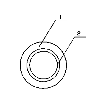 Wire protective tube with silicon core layer