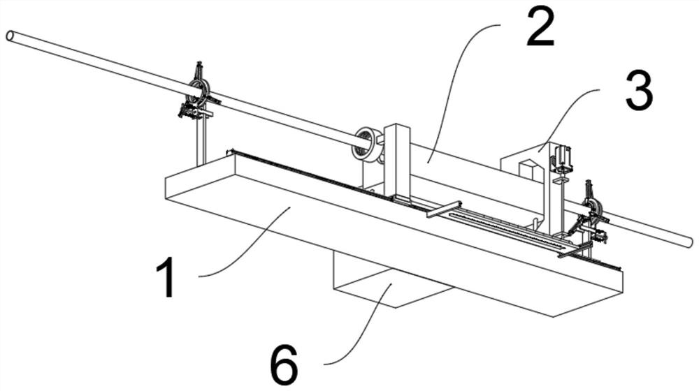 An environmentally friendly reciprocating paint spraying device for pipe fittings used in architectural decoration engineering