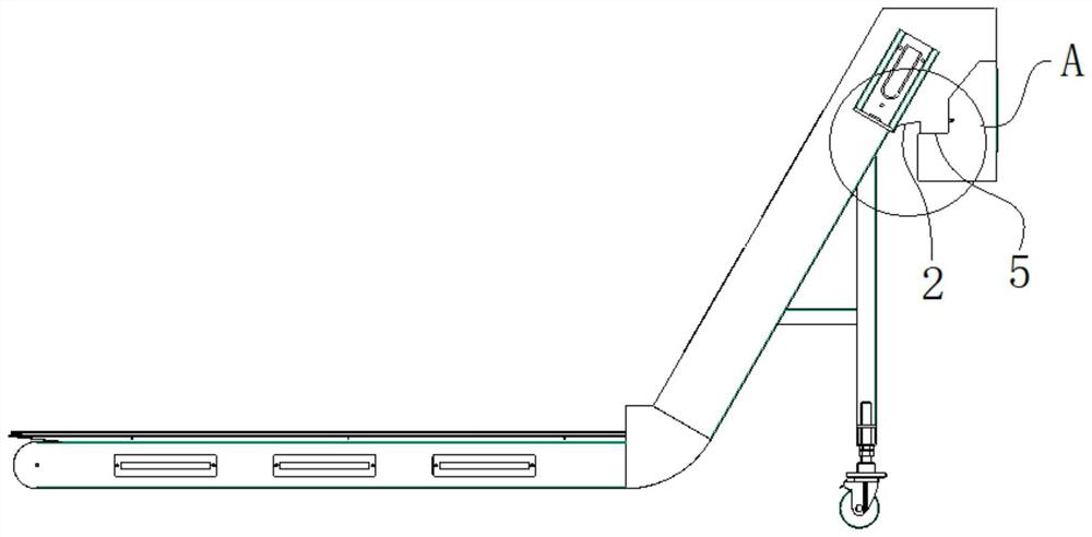 Scraper type chip removal device and chip removal method