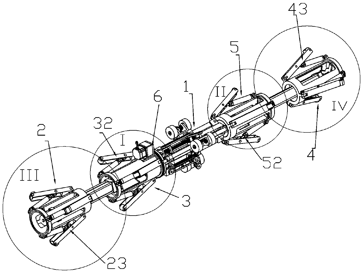 Pipe inner wall variable-diameter grinding device