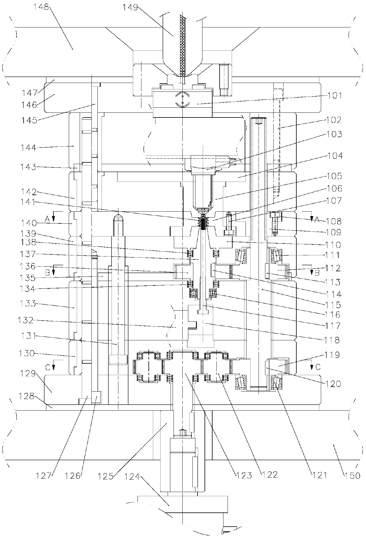 Plastic worm injection forming mold