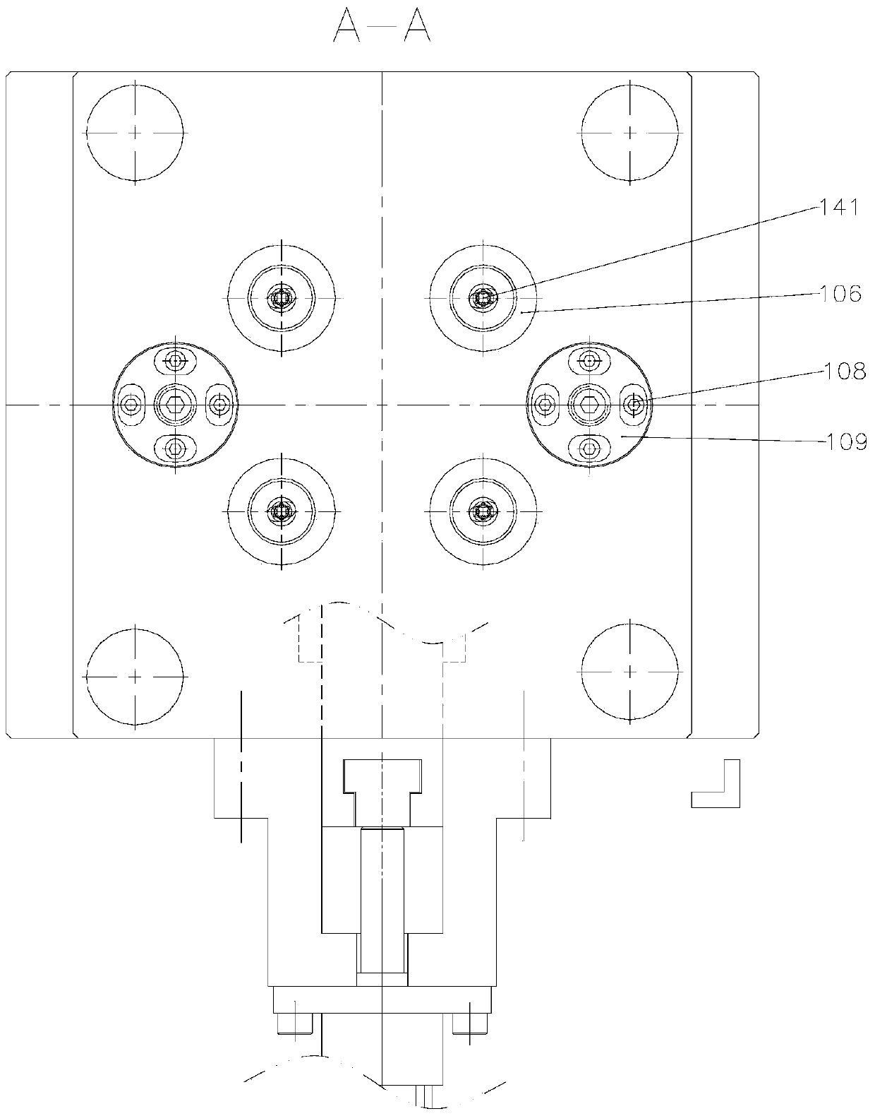 Plastic worm injection forming mold