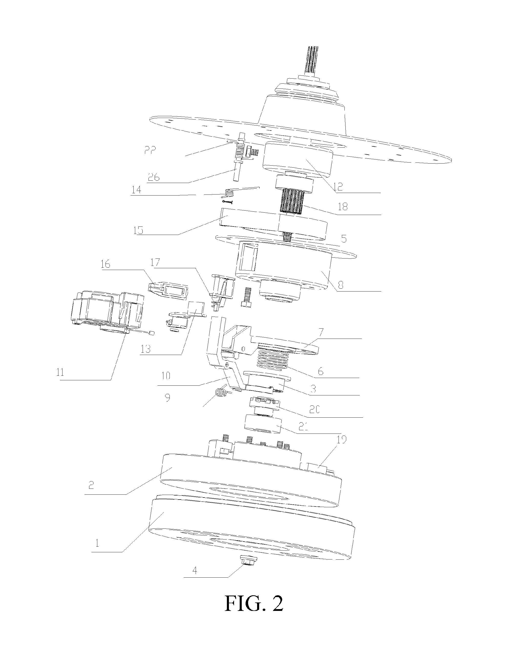 Frequency-variable hand rubbed-type motor speed reduction clutch apparatus, and washing machine