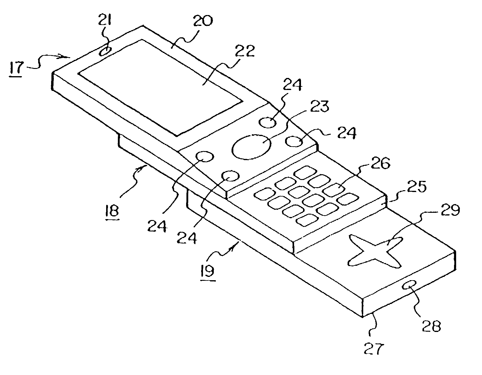 Portable telephone set