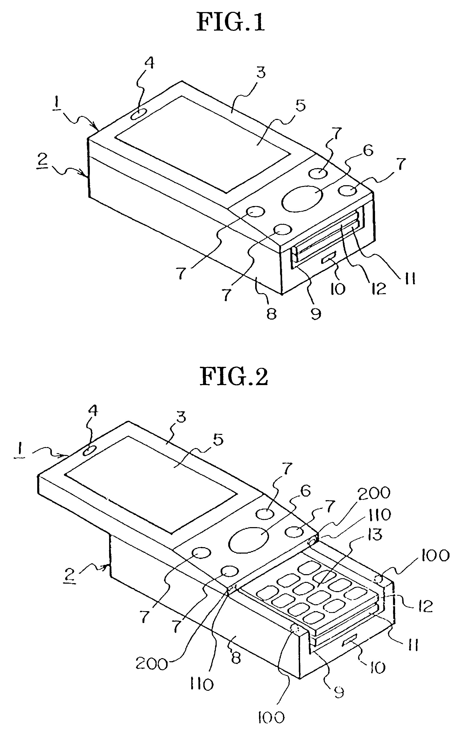 Portable telephone set