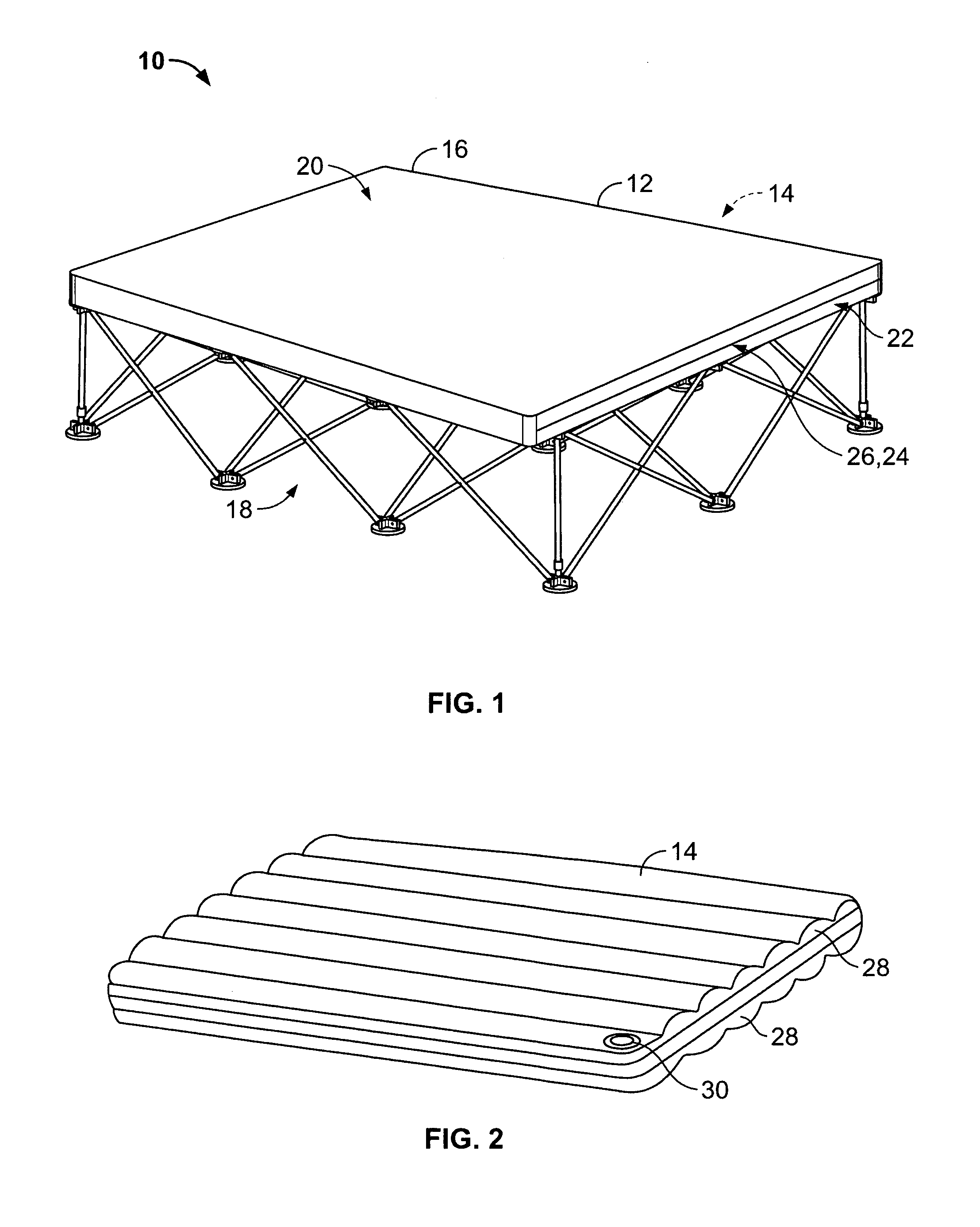 Collapsible bed frame