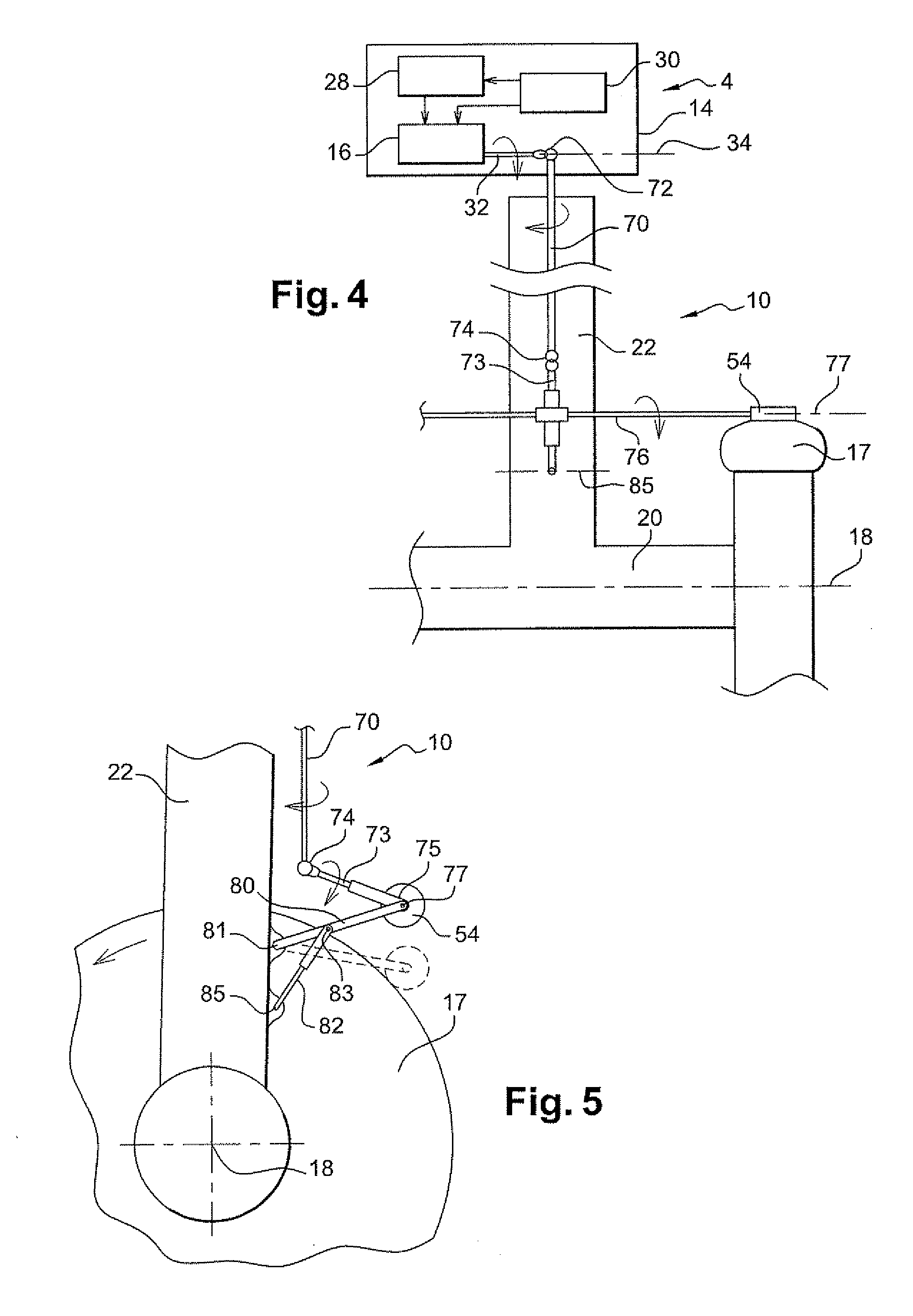 Aircraft undercarriage with motorization and transmission