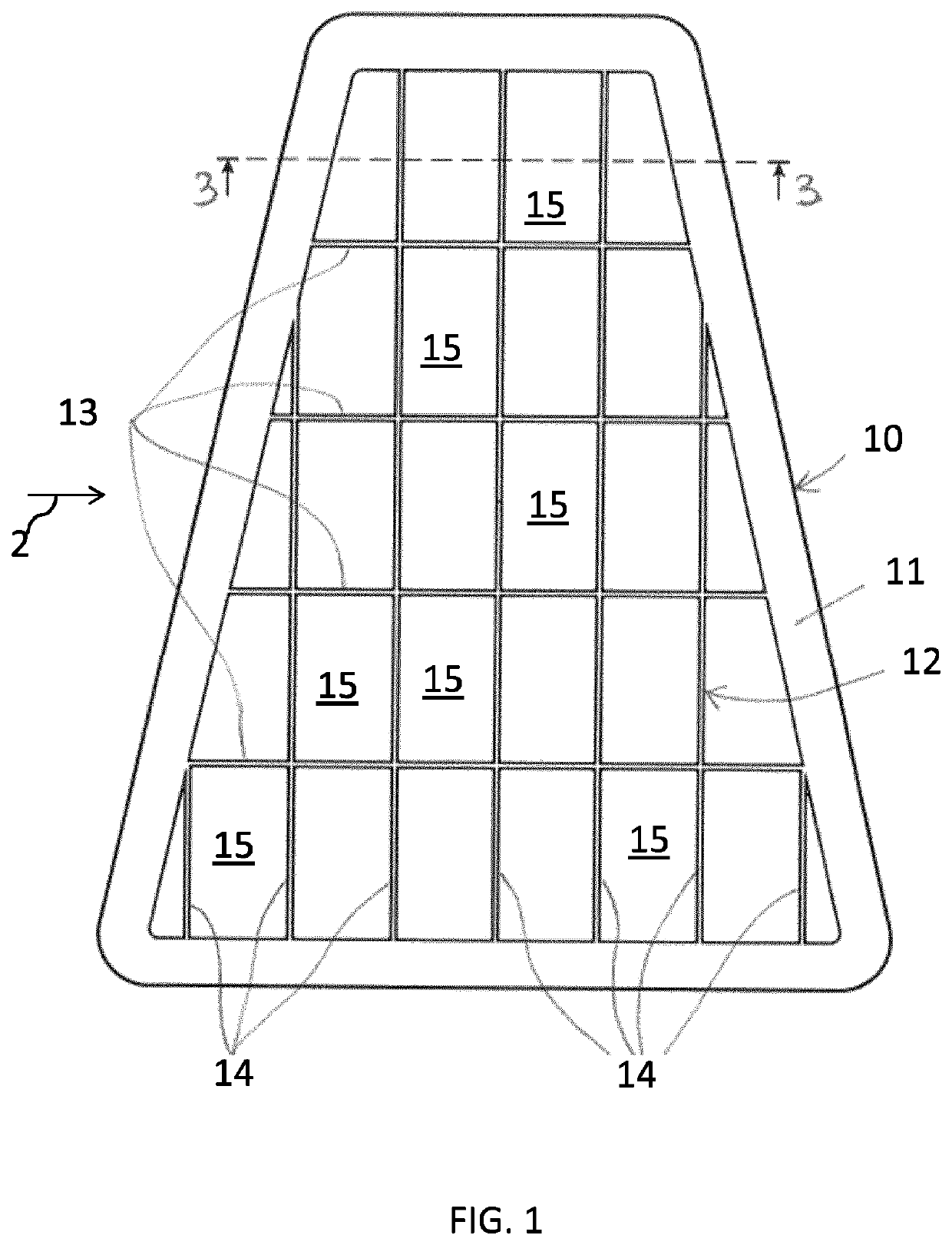 Filtering panel and method of making the same