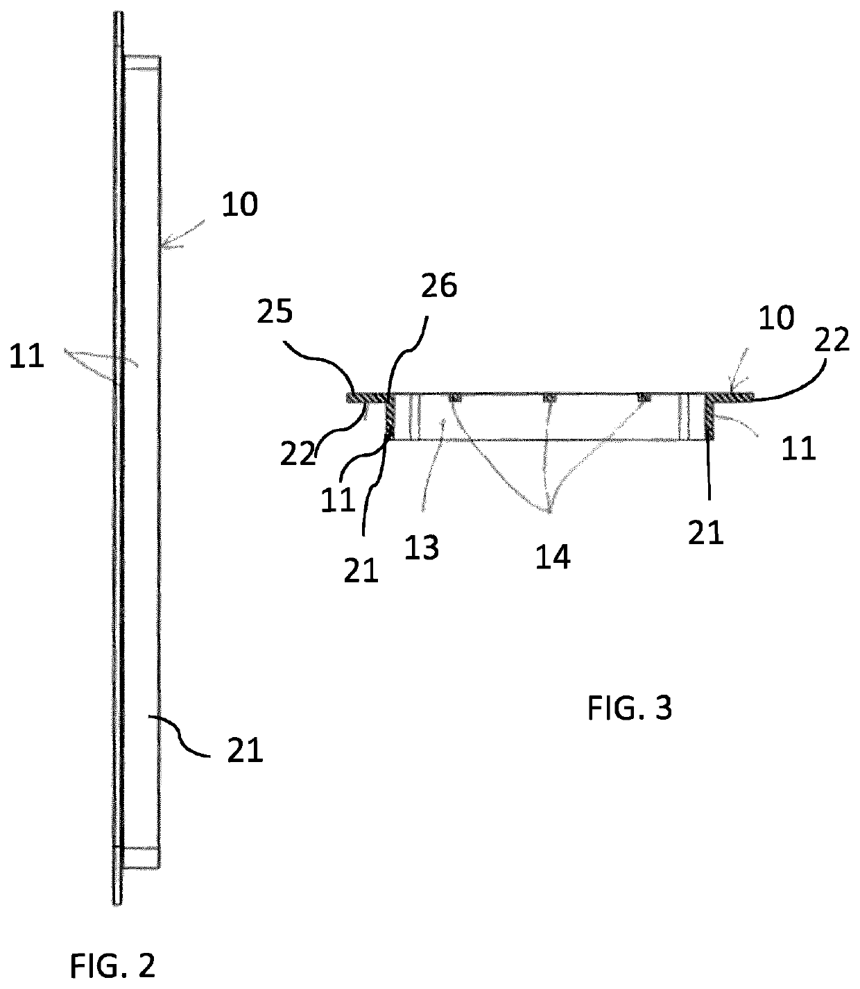 Filtering panel and method of making the same