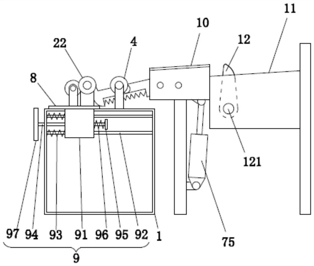 Austenitic stainless steel pipe anti-falling feeding mechanism