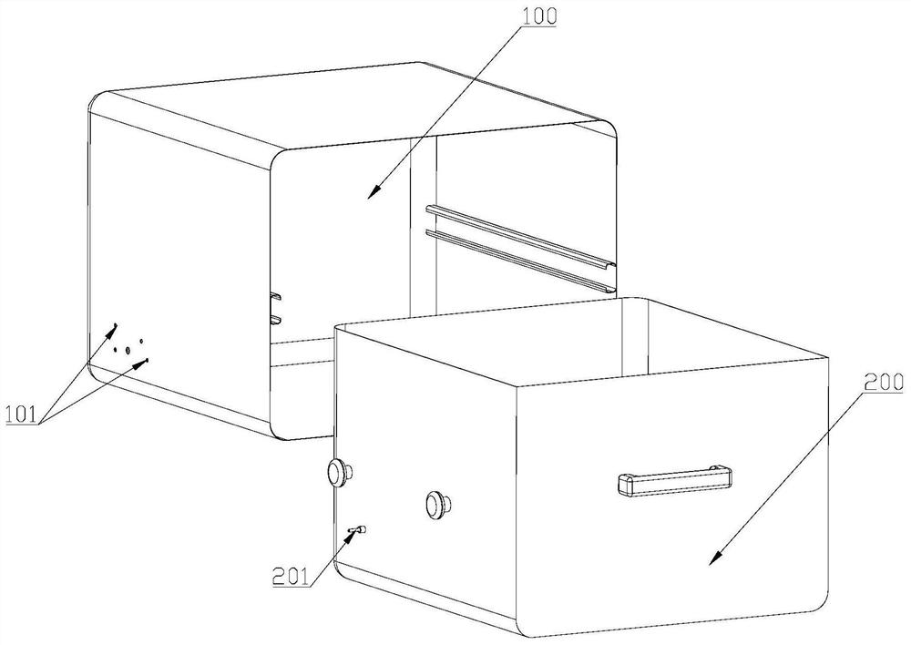 Locking structure for dish washing machine and dish washing machine